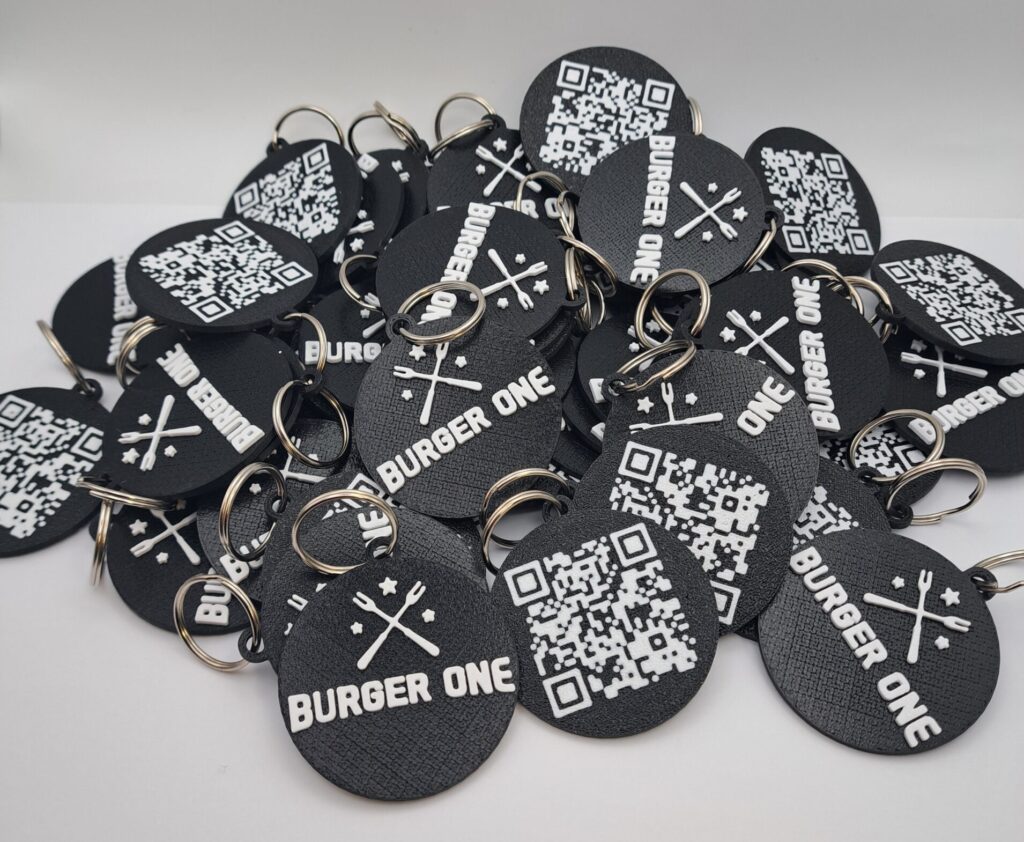 Burger One Keyring