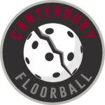 Canterbury Floorball Black White Grey & Red Logo